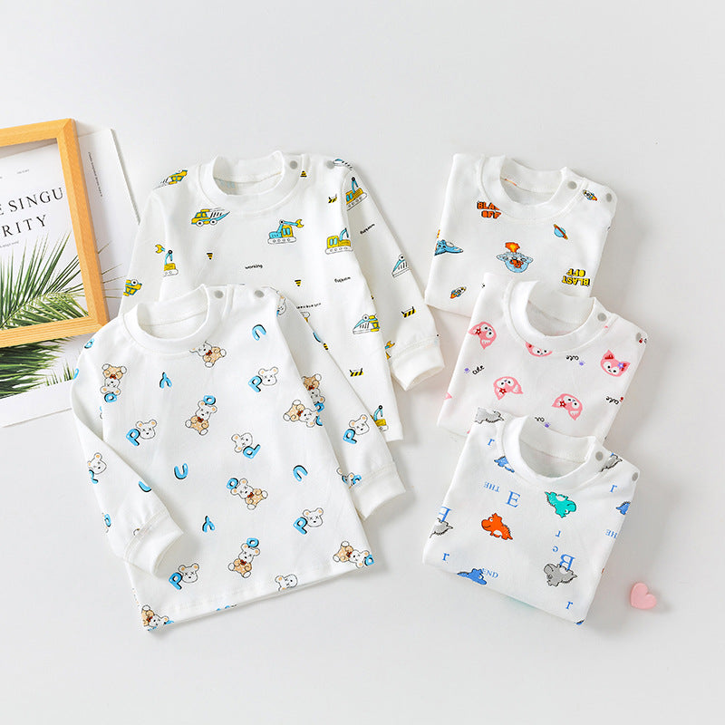 Cotton Printed Autumn Top for Infants and Toddlers