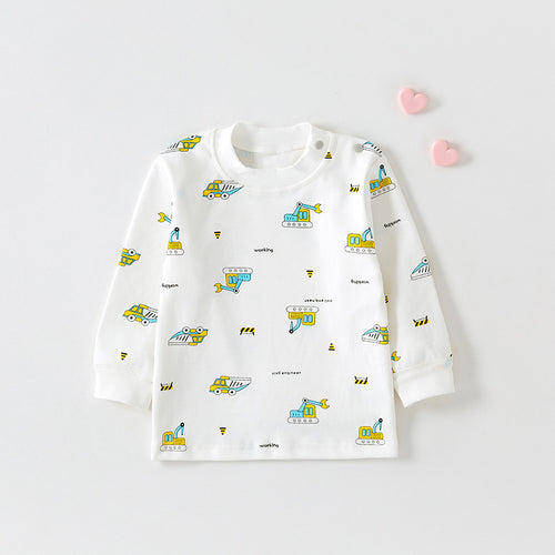 Cotton Printed Autumn Top for Infants and Toddlers