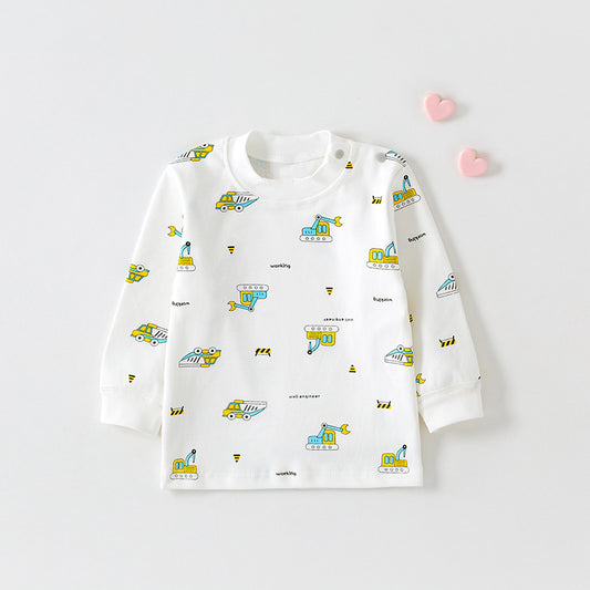Cotton Printed Autumn Top for Infants and Toddlers