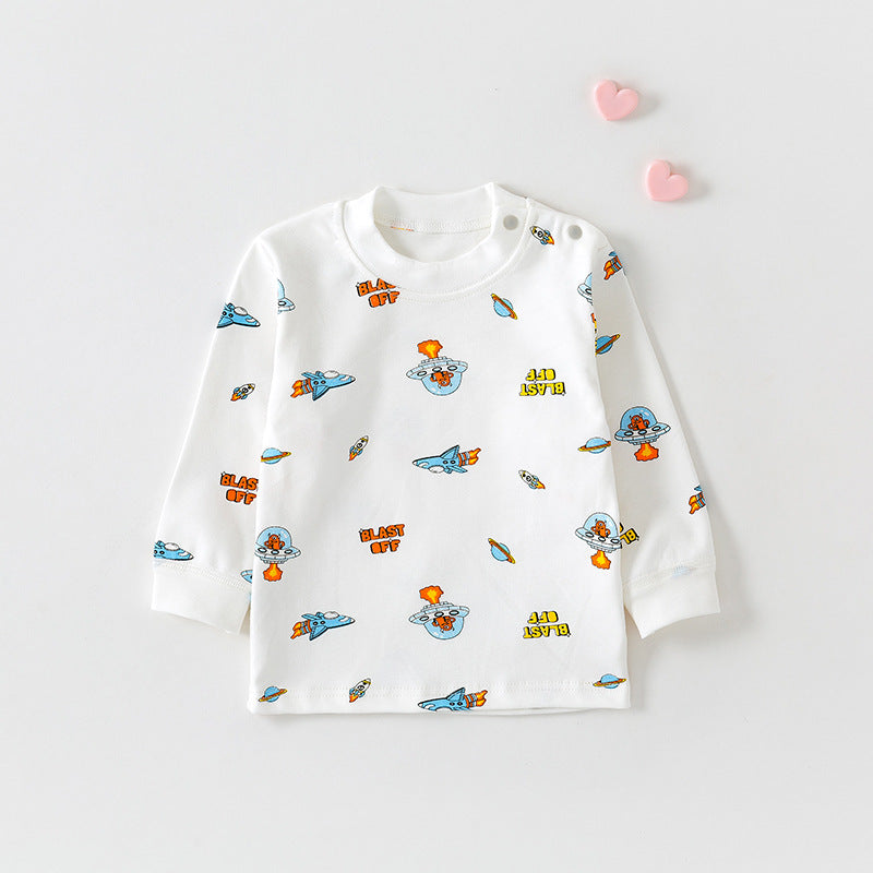 Cotton Printed Autumn Top for Infants and Toddlers