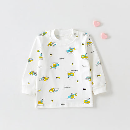 Cotton Printed Autumn Top for Infants and Toddlers