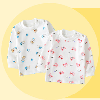 Cotton Printed Autumn Top for Infants and Toddlers