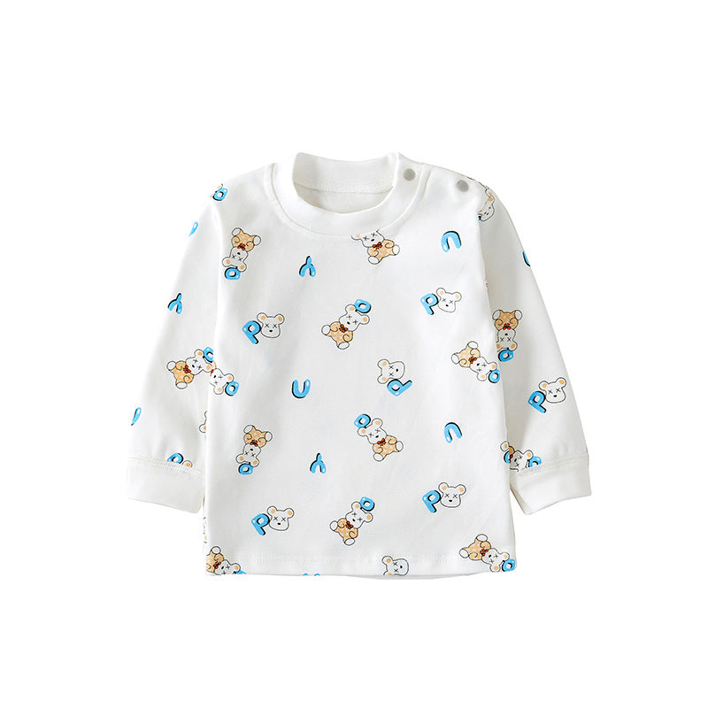 Cotton Printed Autumn Top for Infants and Toddlers