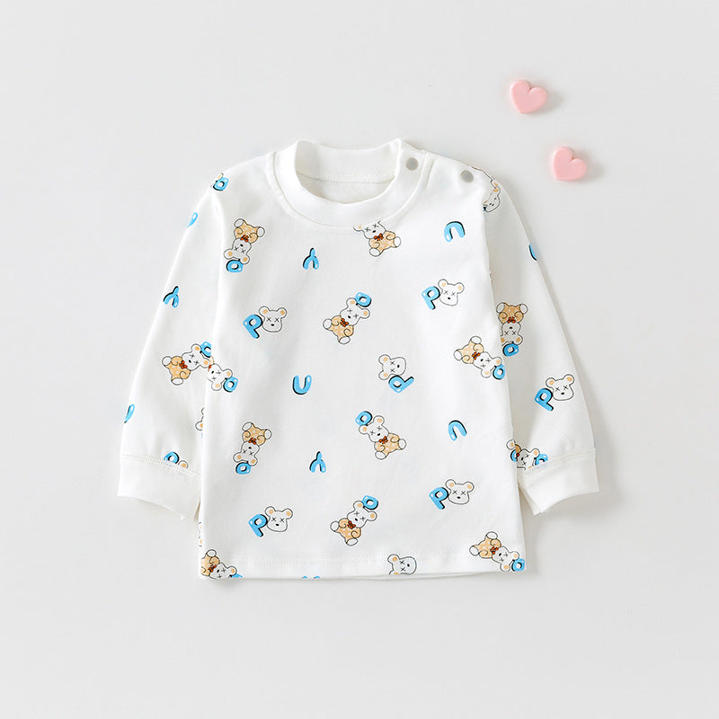 Cotton Printed Autumn Top for Infants and Toddlers