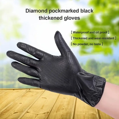 Diamond Pattern Nitrile Gloves