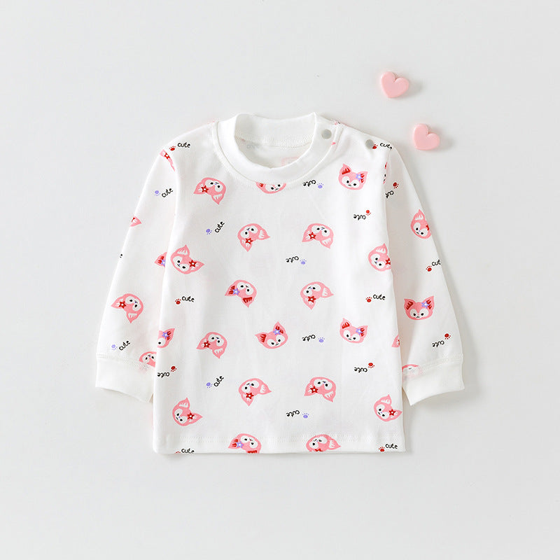 Cotton Printed Autumn Top for Infants and Toddlers