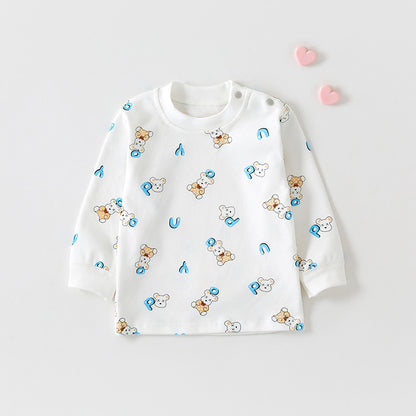 Cotton Printed Autumn Top for Infants and Toddlers