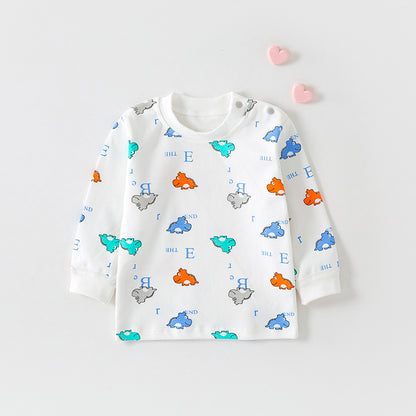 Cotton Printed Autumn Top for Infants and Toddlers