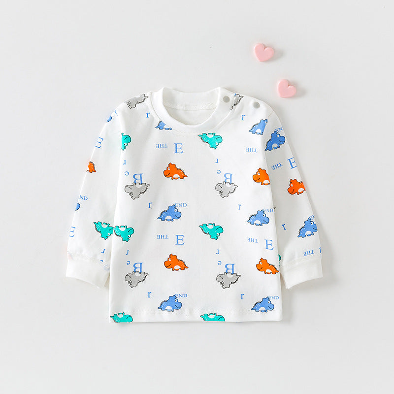 Cotton Printed Autumn Top for Infants and Toddlers